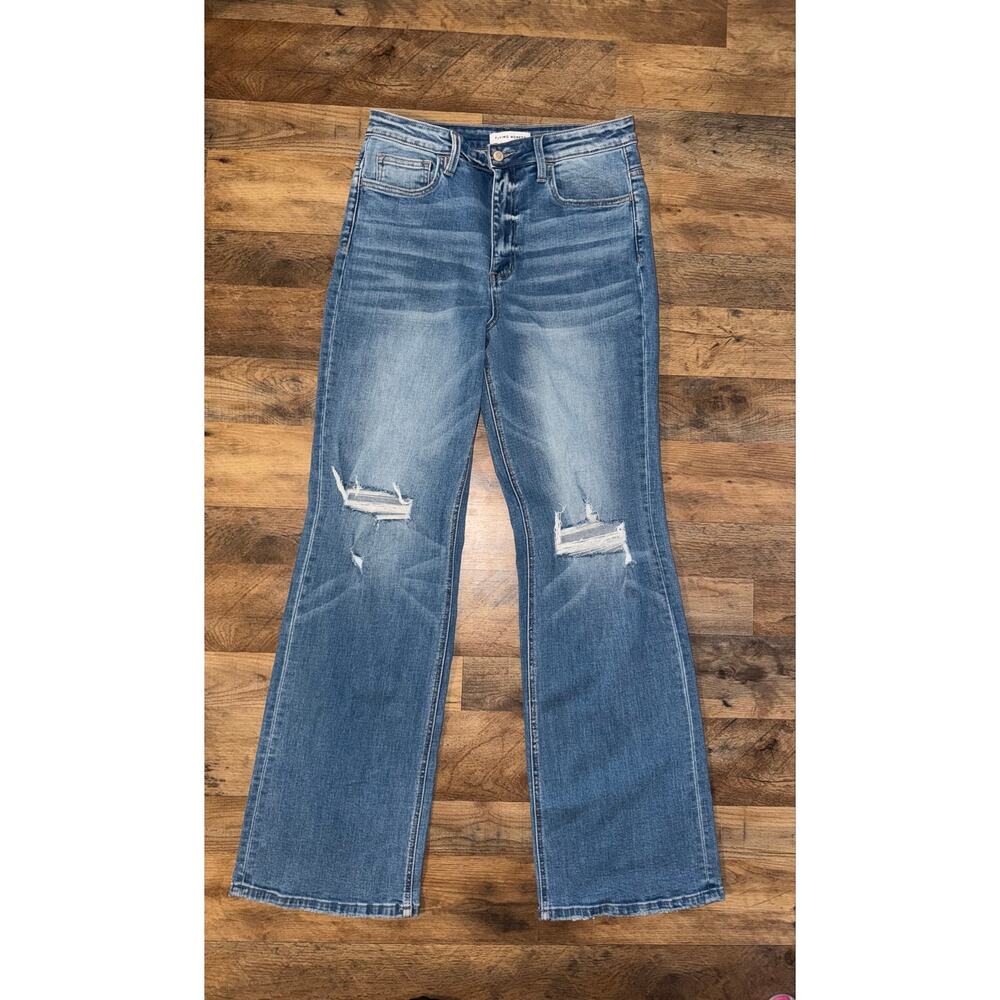 Fly monkey women’s distressed flare jeans - Picture 10 of 16